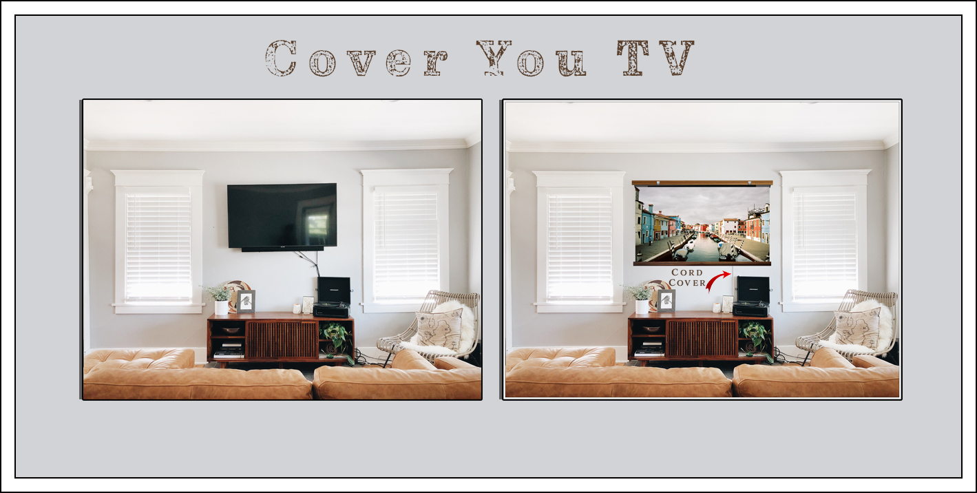 how to cover a tv